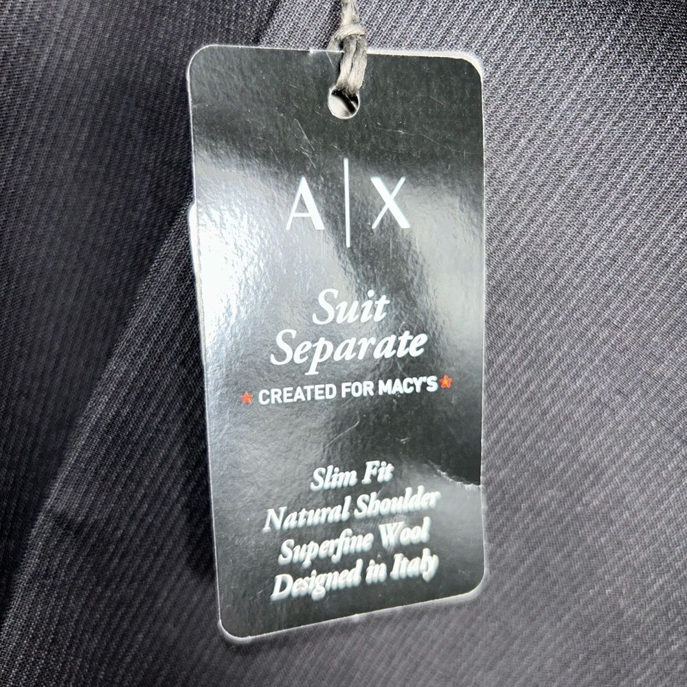 Armani Exchange Black Slim Fit Sport Coat - Picture 6 of 9